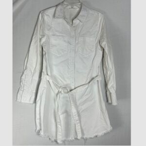 AG Adriano Goldschmied ladies denim trench coat White large jean jacket capsule